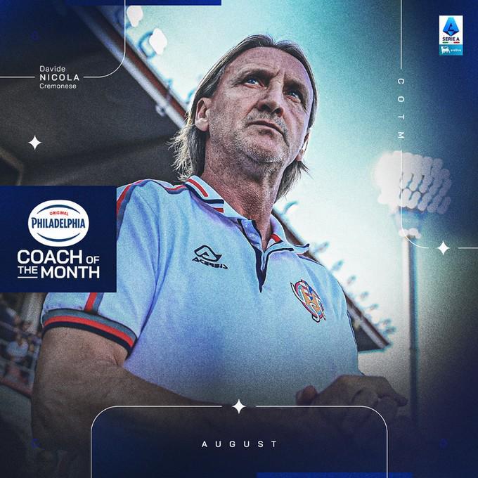 星空娱乐中国-开局两连胜，克雷莫内塞主帅尼科拉当选意甲8月最佳教练